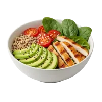Bol de quinoa con pollo